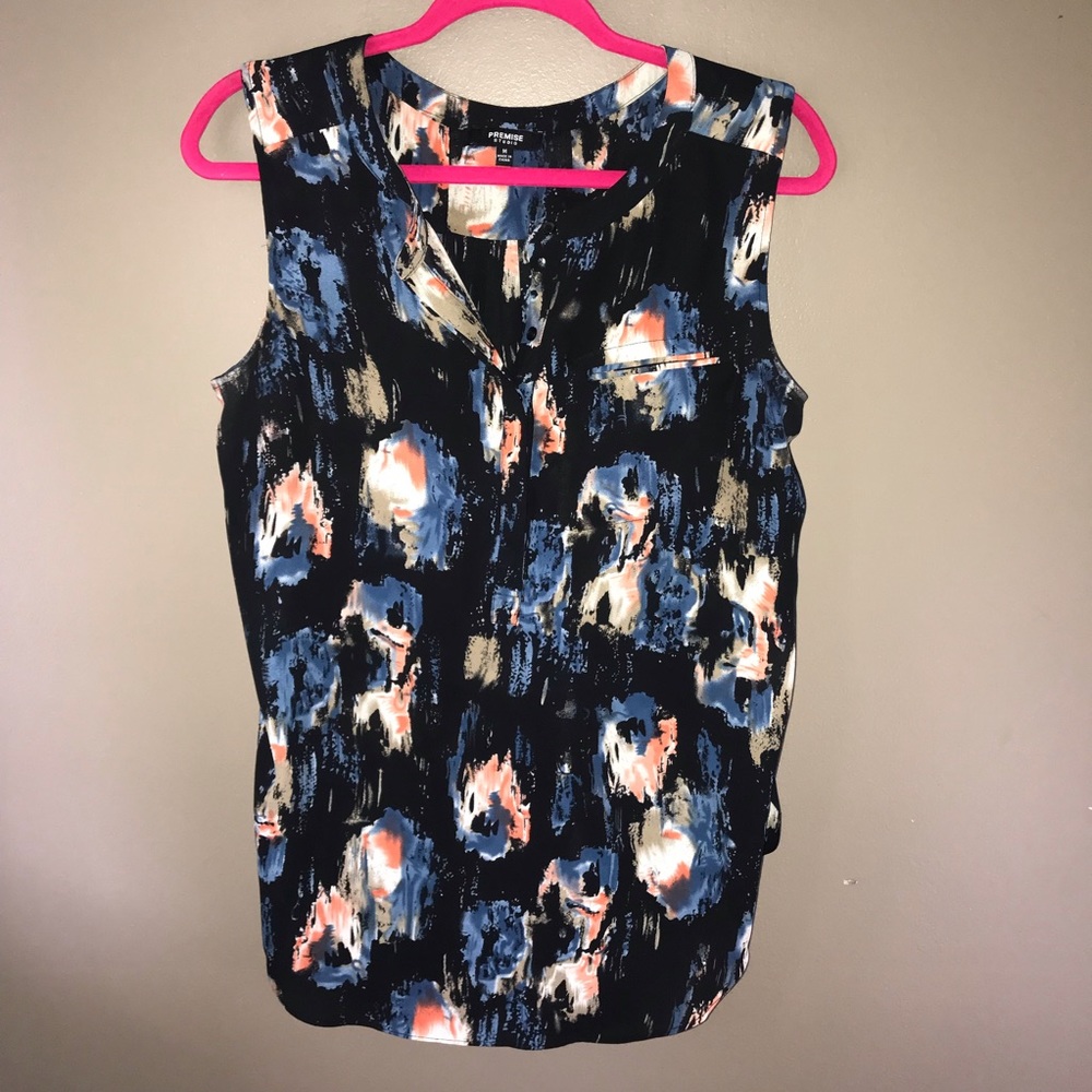 Sleeveless Printed Top
